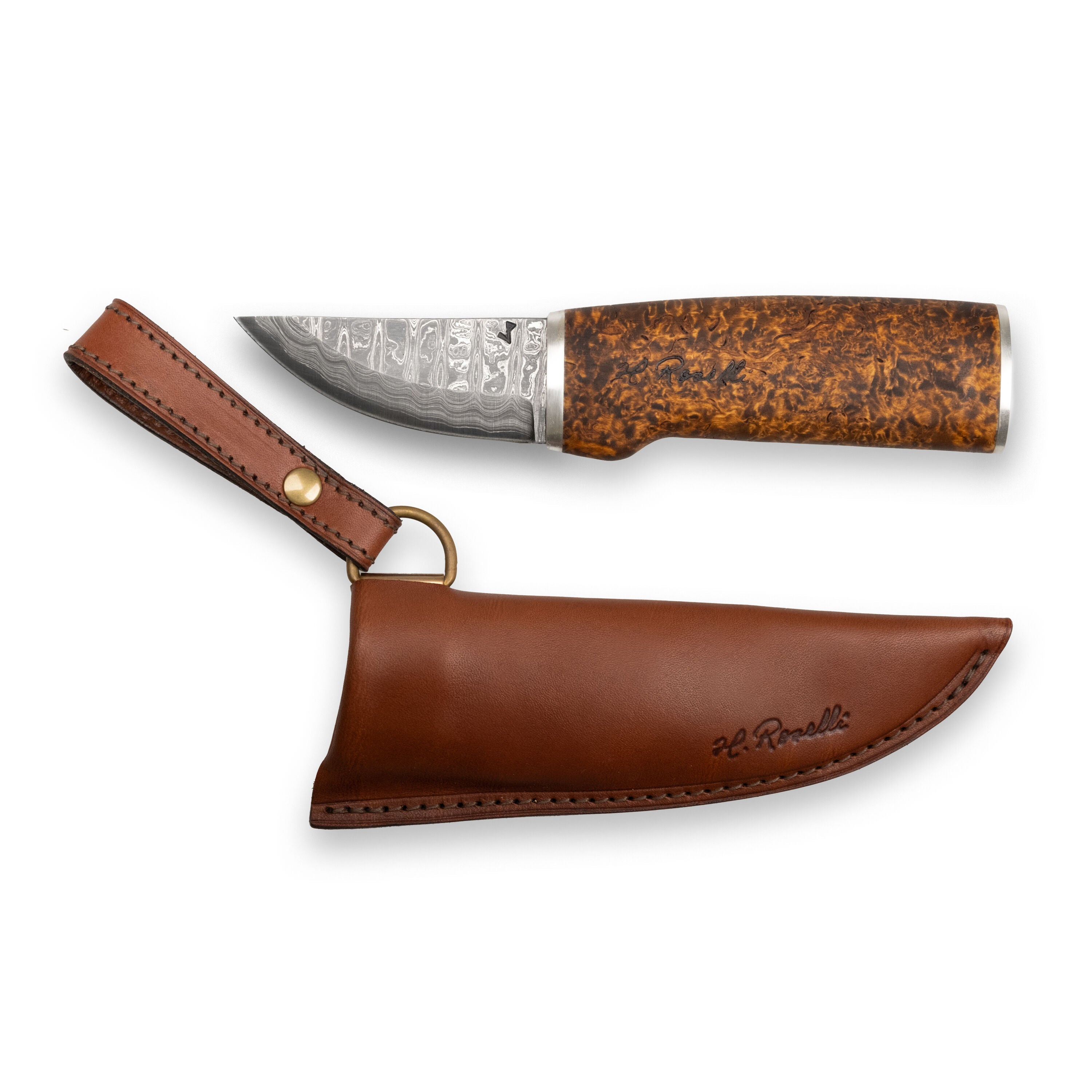 Roselli RD 320P The Grandfather Knife, Damascus (SC)