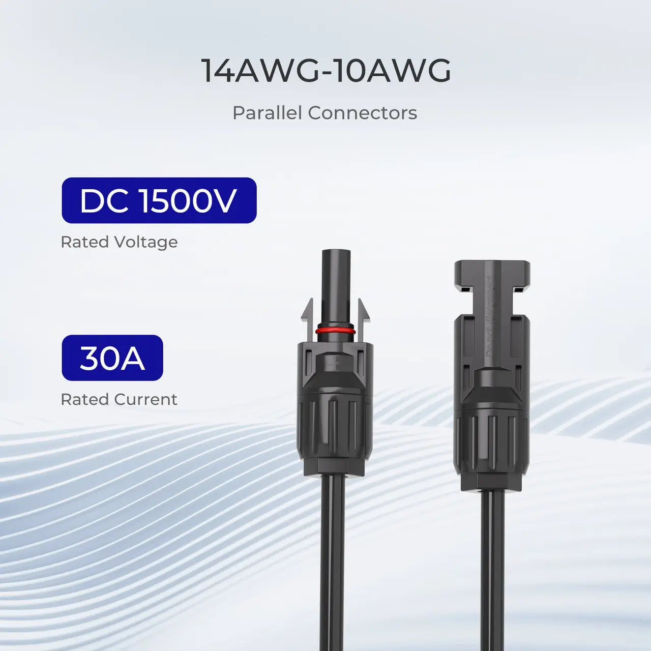 Solar Connectors Y Branch Parallel Adapter Cable MMF+FFM Pair (SC)