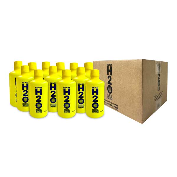 Emergency Drinking Water - Bacteria Free - 20 yr - 1 Liter Bottles - 12 pack - Free Shipping!