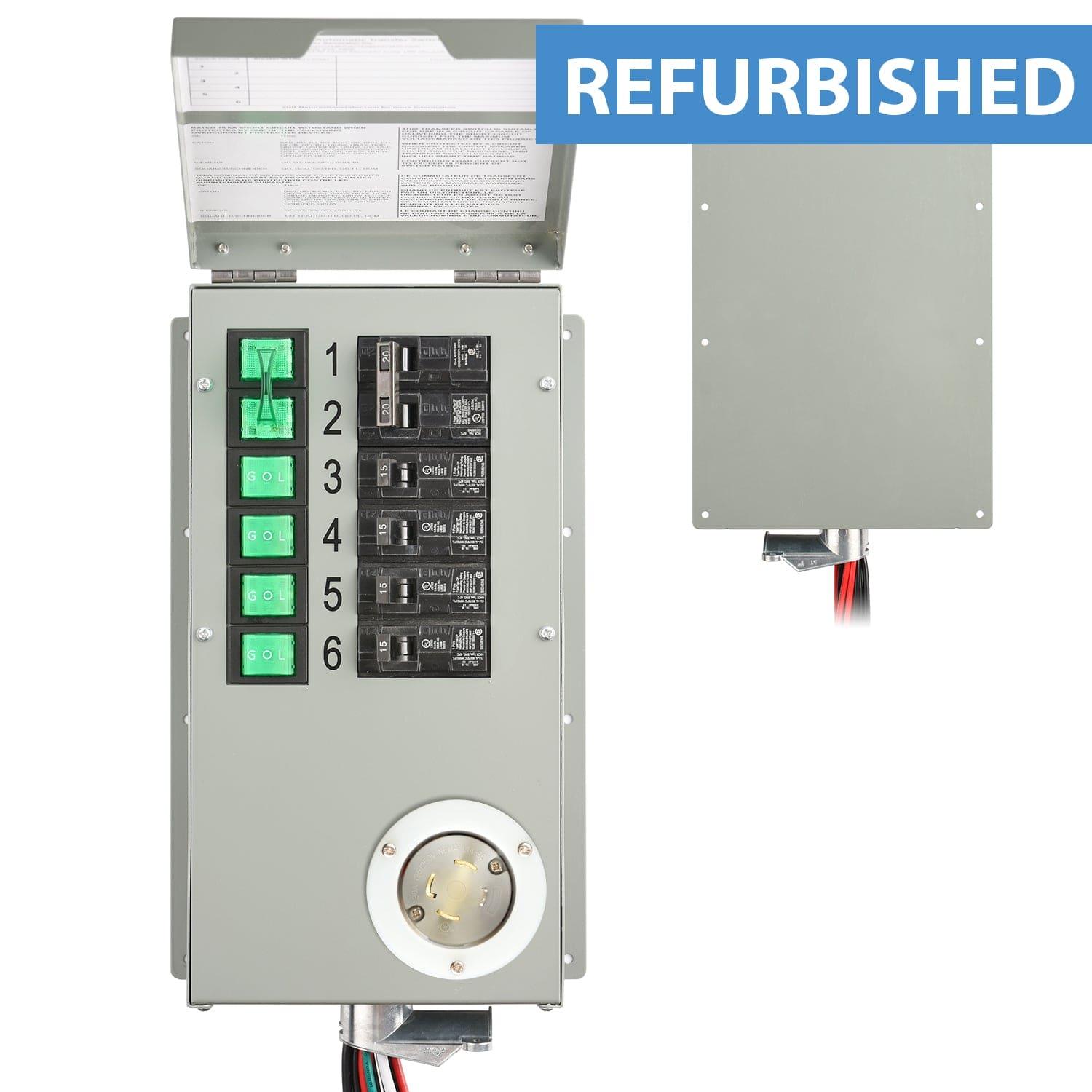Refurbished - Nature's Generator 120V/240V 30A 6-Circuit Manual Transfer Switch (SC)
