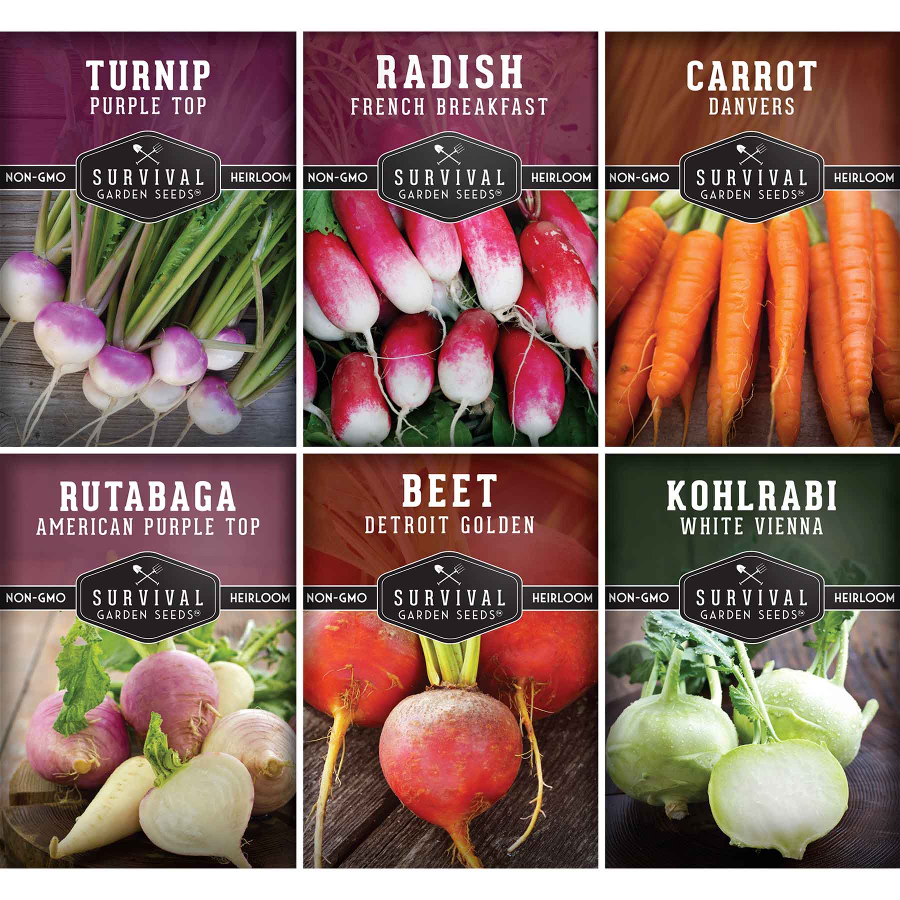 Root Vegetable Seed Collection - Cool Weather Favorites (SC)