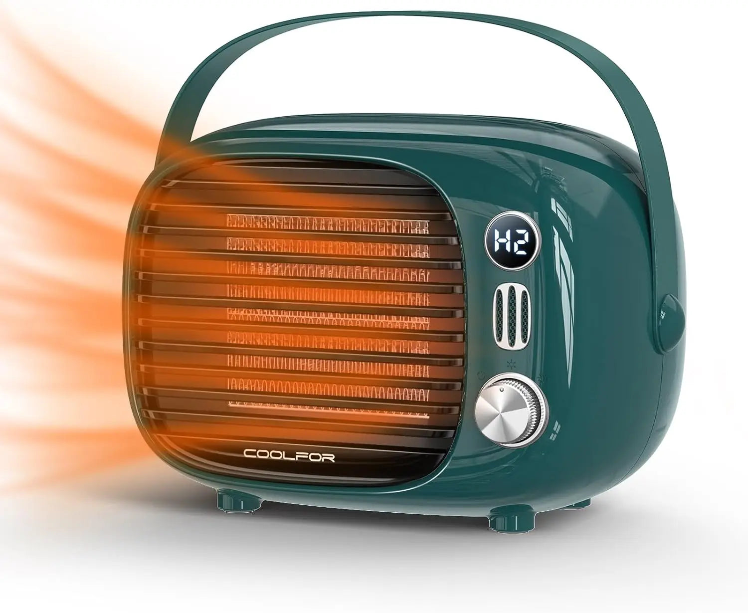 800W/500W Space Heater Quiet Ceramic Desk Heater with Temp Control for Home