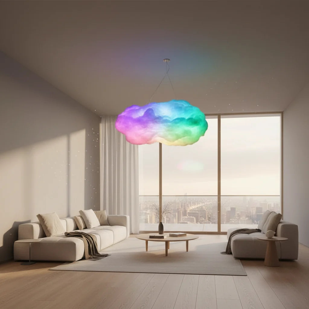 3D Cloud LED Lamp Multicolor Bedroom Light Music Sync Thunder Clouds Smart USB