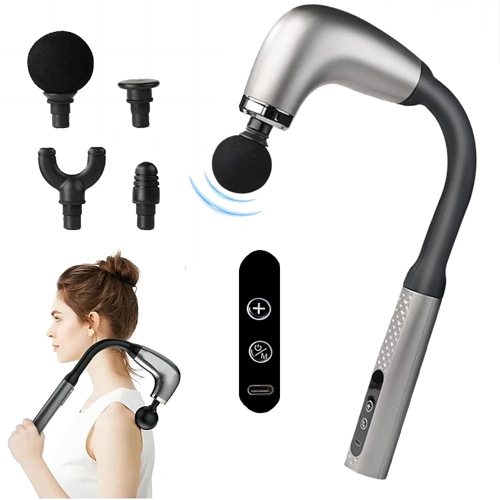 2025 Smart Fascia Massage Gun Electric Muscle Massager Handheld Back Hammer Tool