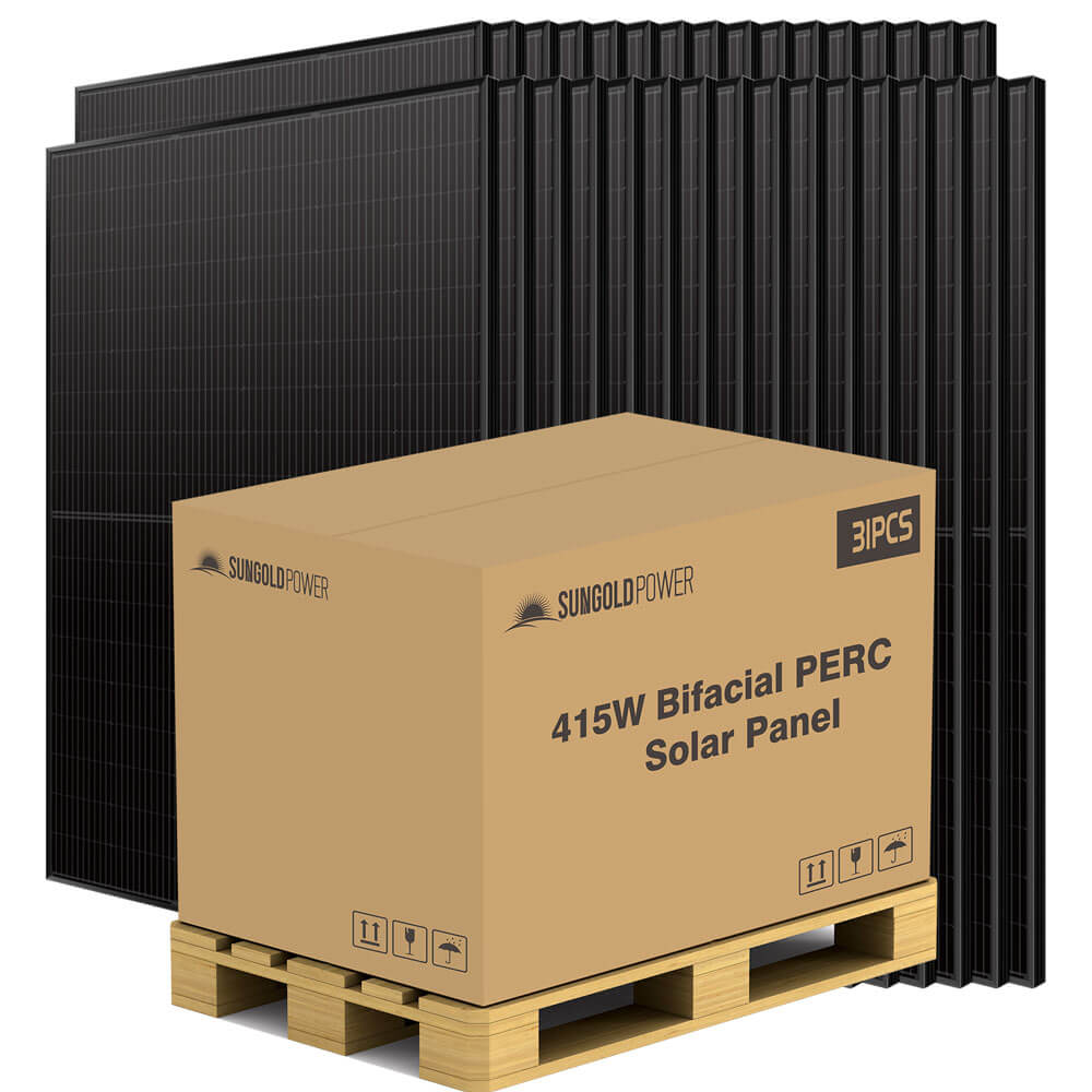 415W Bifacial PERC Solar Panel | SGP-415-BBS (31 PANELS) UL61730 CEC L