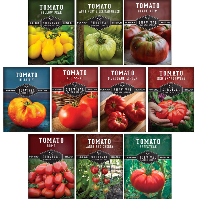 augason farms vegetable garden seeds 10 Tomato Seed Collection – Heirloom Mix