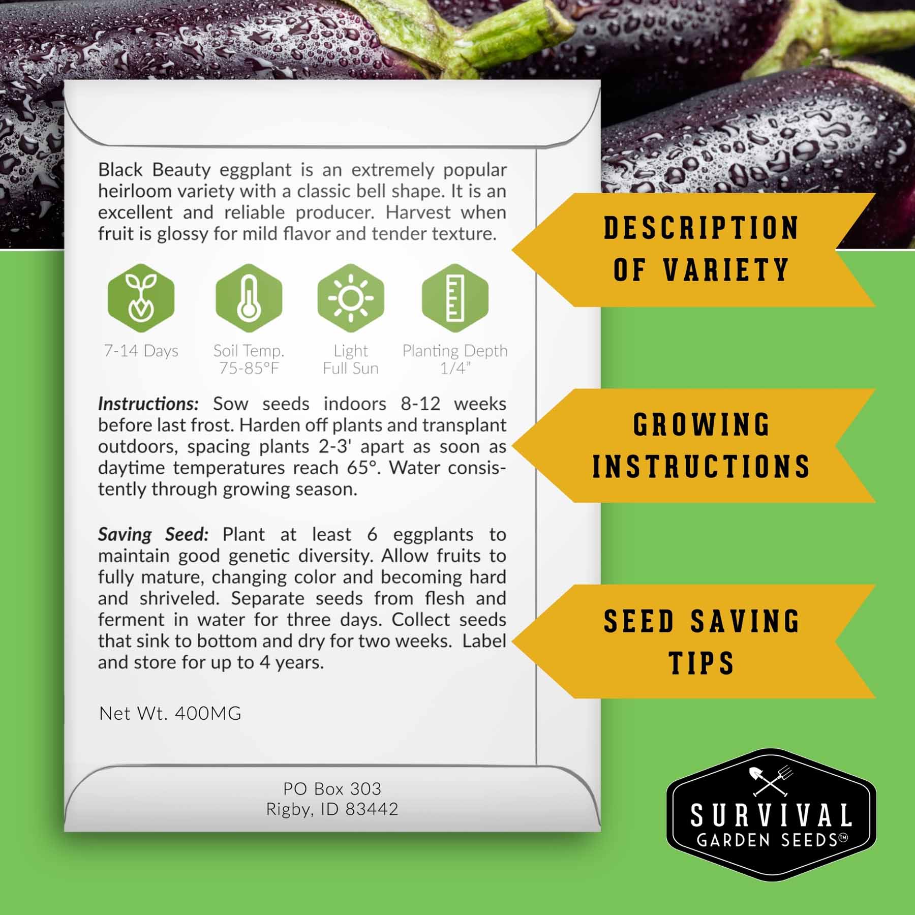 15-Variety Non-GMO Heirloom Vegetable Seed Collection