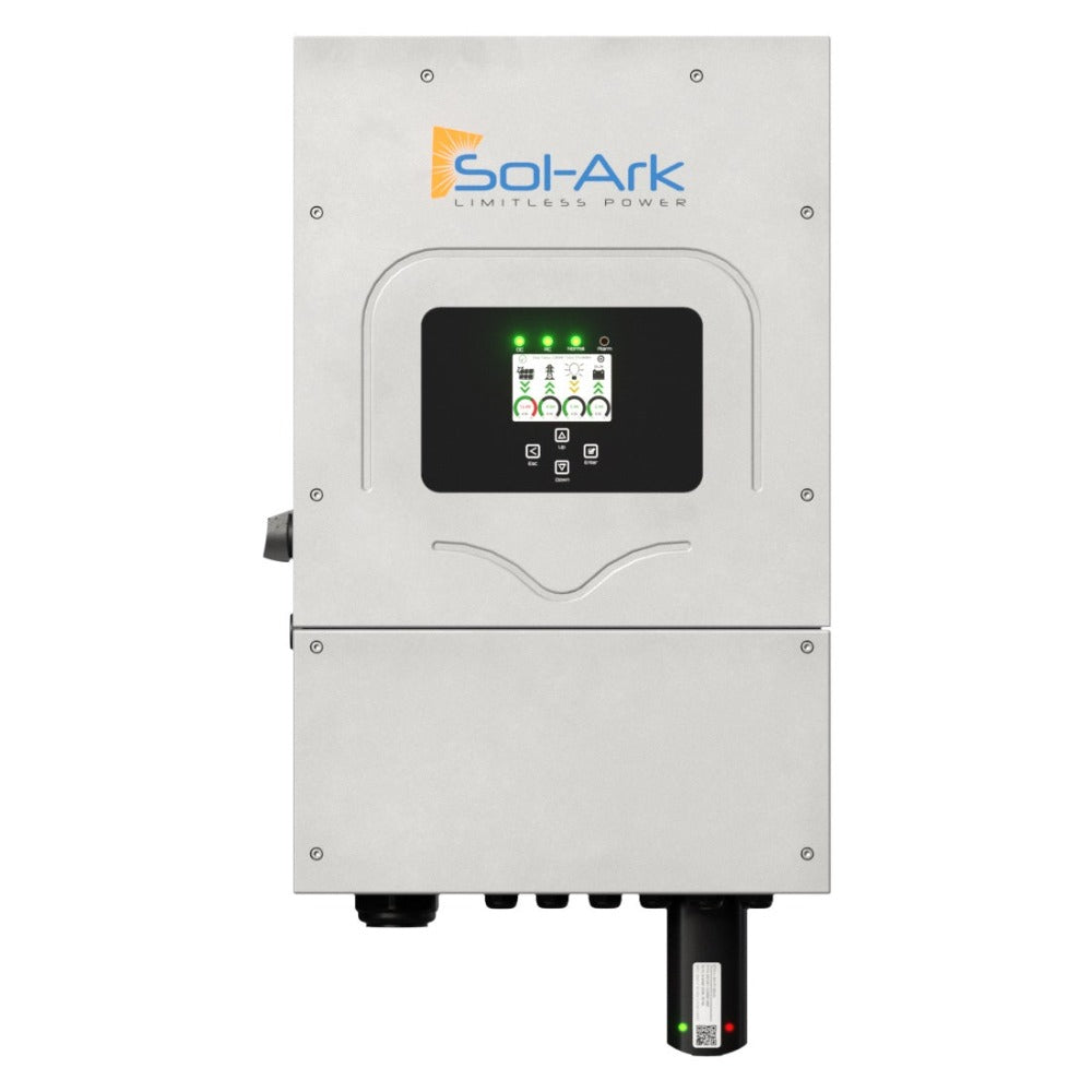 Sol-Ark 8K 120/240/208V 48V [All-In-One] Hybrid Solar Inverter | 10 Year Warranty (SC)