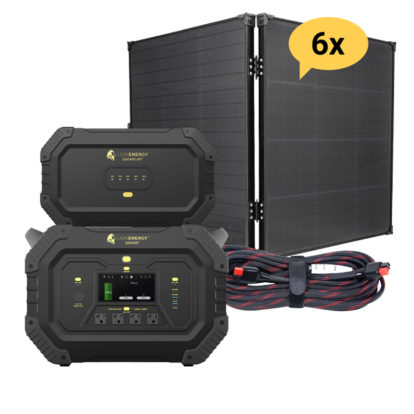 Lion Energy KOH - Safari+XP Portable Power Station Bundle (SC)