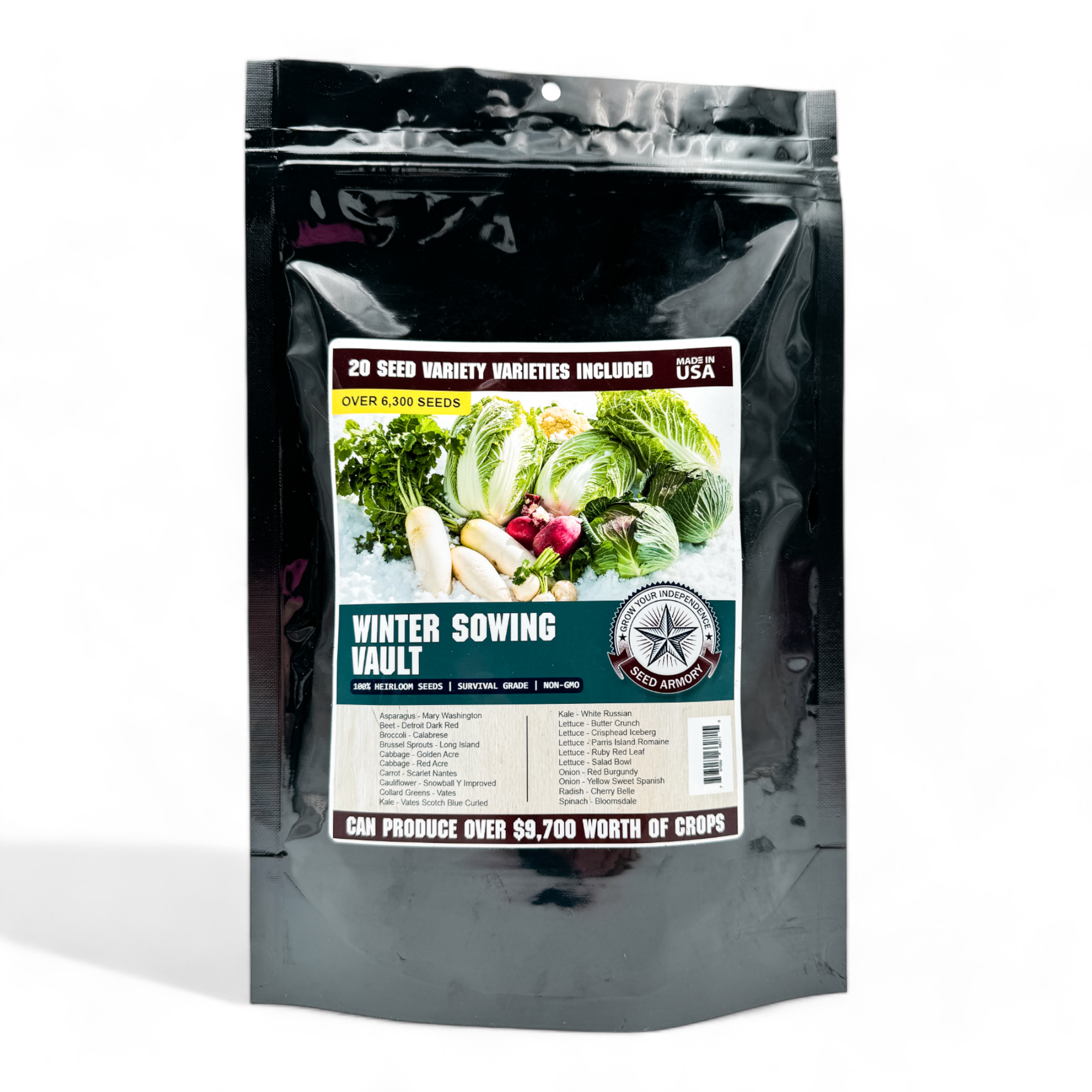 Winter Sowing Vault - 20 Non-GMO Heirloom Seed Varieties (SC)
