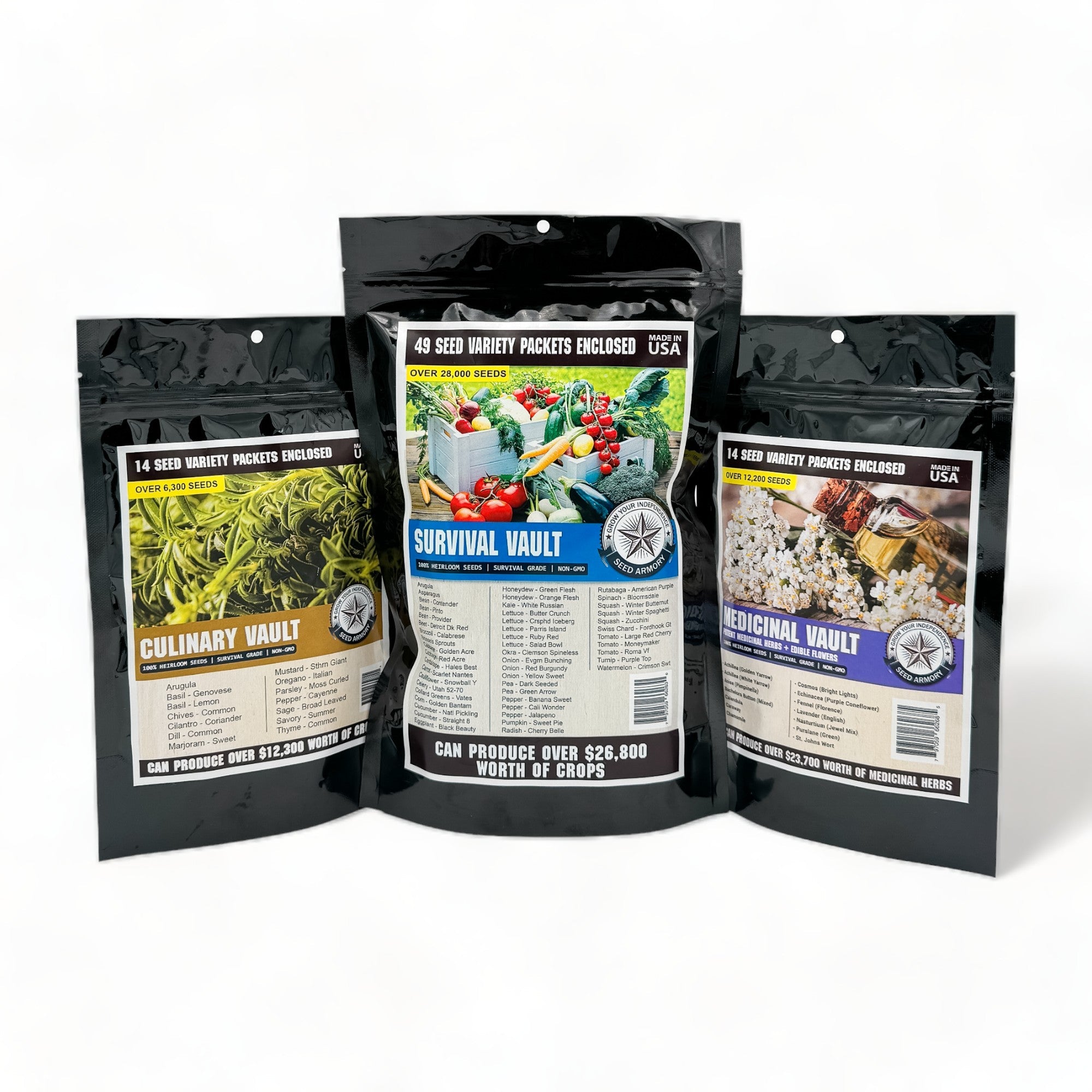 Survival Seed Vault Super Kit - 77 Varieties (SC)