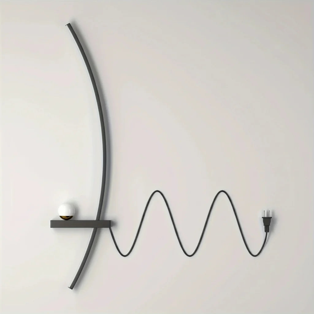 2pcs Modern Adjustable LED Wall Sconce 31.5" Arched Bedside Lamp 3000K Warm Glow