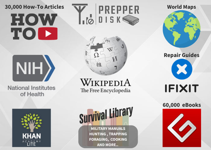 Prepper Disk Premium | Loaded with 512GB of Survival Content