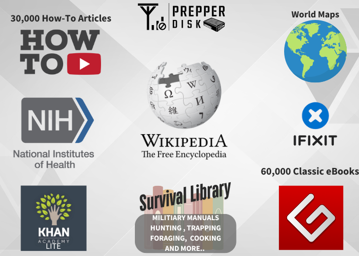 Prepper Disk Premium | Loaded with 512GB of Survival Content (SC)