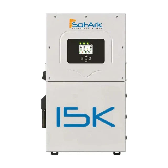 Sol-Ark 15kW Hybrid Inverter | All-In-One Solar Inverter | 19500W PV Input | 15000W Output | 48V 120/240V Split Phase | Sol-Ark 15K-2P (SC)