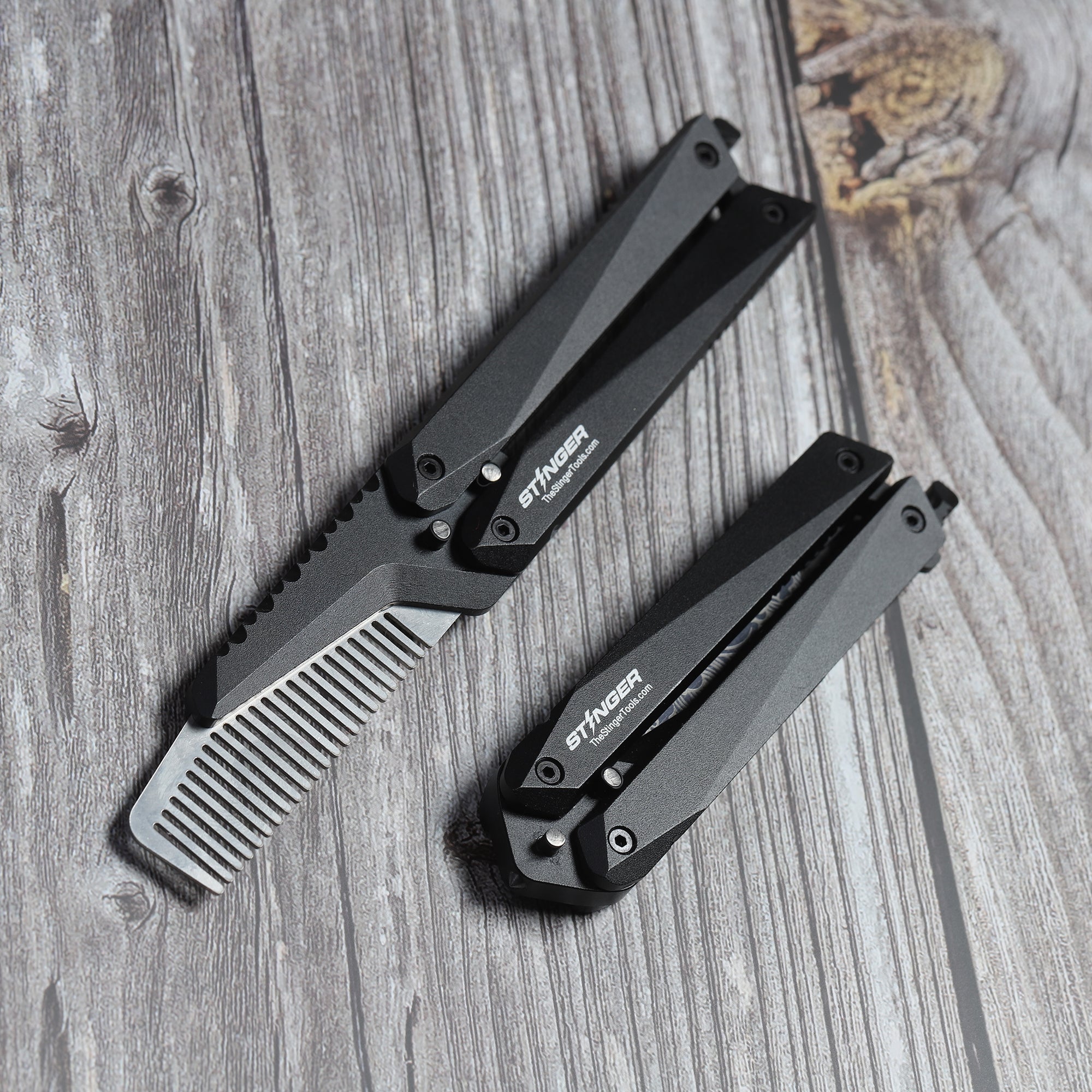 Comb: Stinger Butterfly Comb, Hair Comb, Beard Comb, Grooming Comb, EDC (SC)