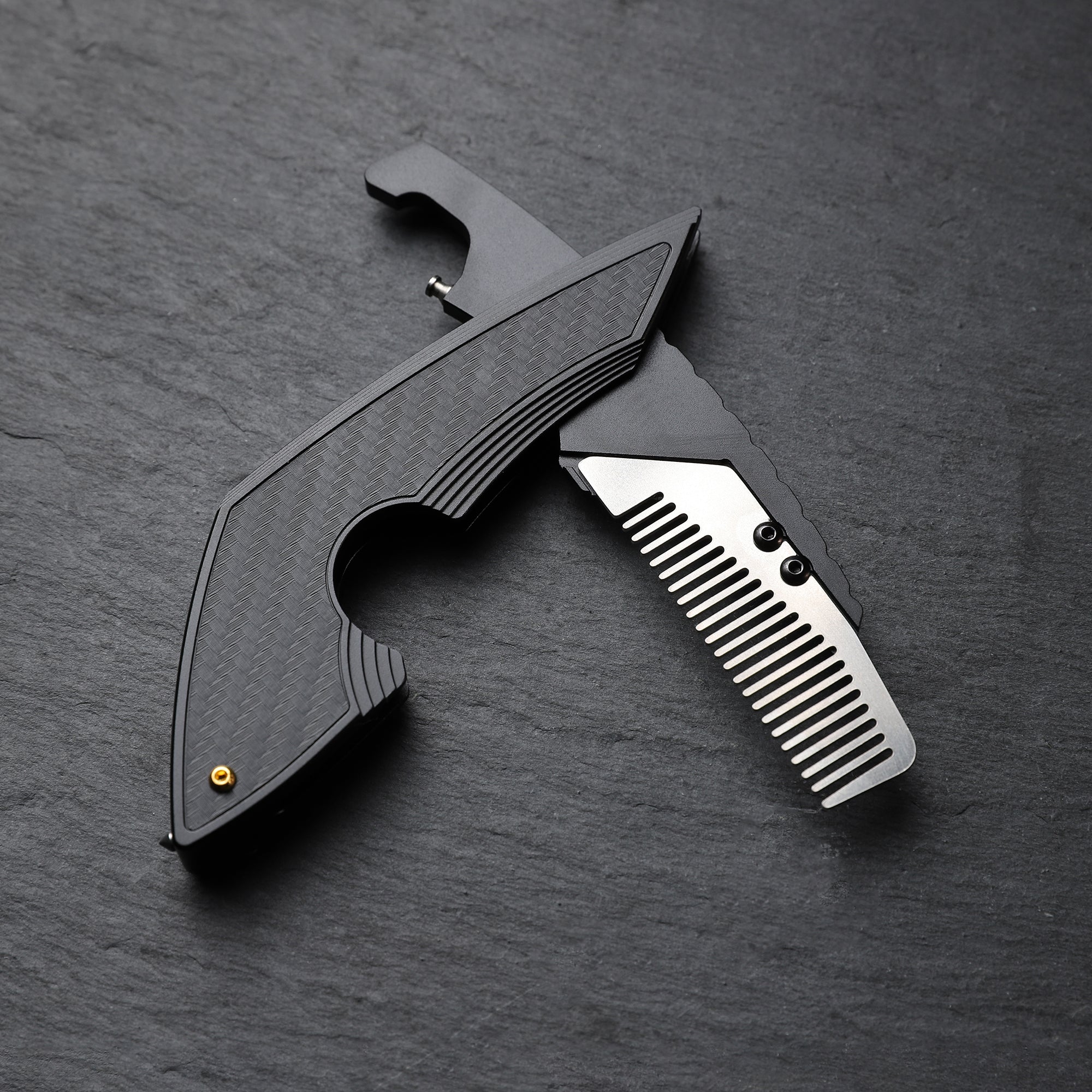 Comb: Stinger Topographic Comb, Hair Comb, Beard Comb, Grooming Comb, EDC (SC)