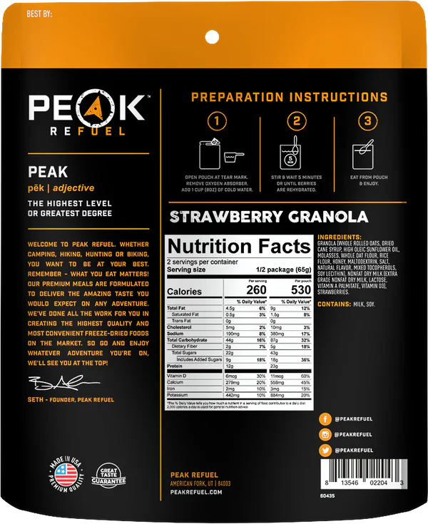 Emergency-Ready Strawberry Granola – High-Protein, No-Prep Breakfast for Families!
