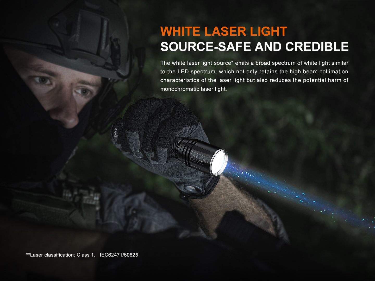 Fenix TK30R Tactical White Laser Rechargeable Flashlight (SC)