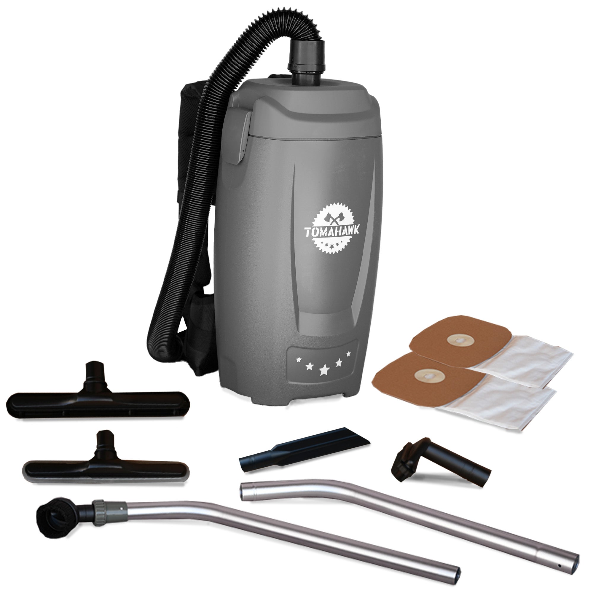 Electric Backpack Vacuum 6 qt Lightweight Commercial High-Performance Cleaning Solution (SC)