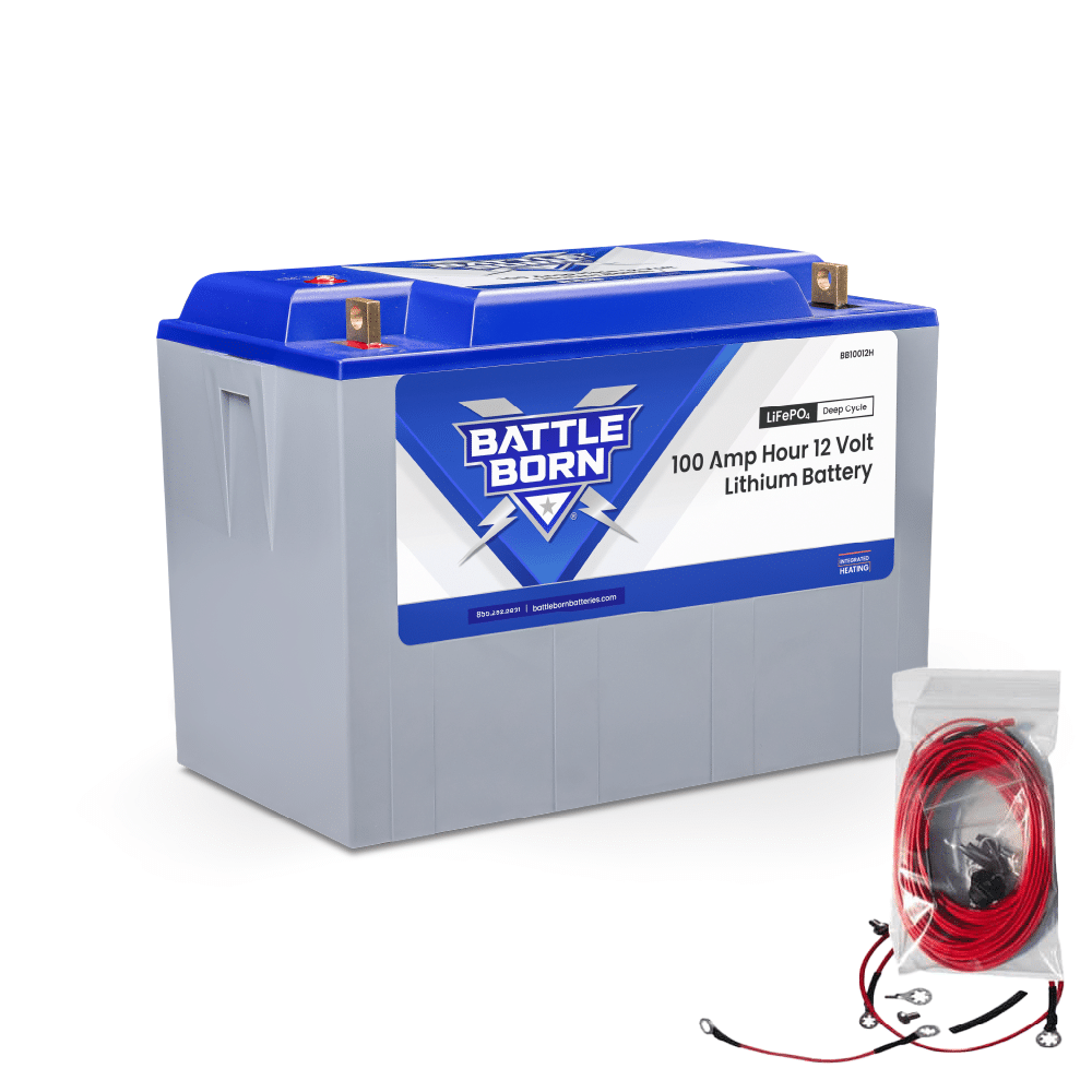 Battle Born 100Ah 12V LiFePO4 Heated Battery Kit (SC)