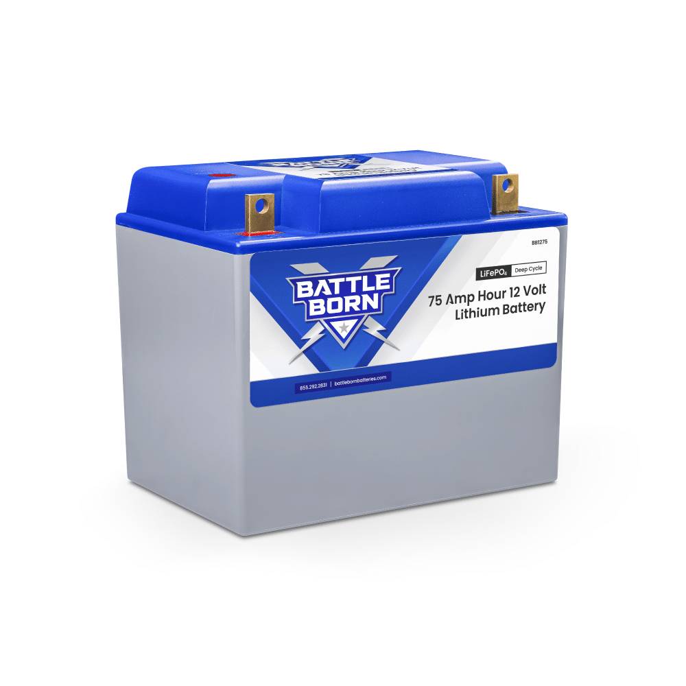 Battle Born 75Ah 12V Group 24 LiFePO4 Deep Cycle Battery (SC)