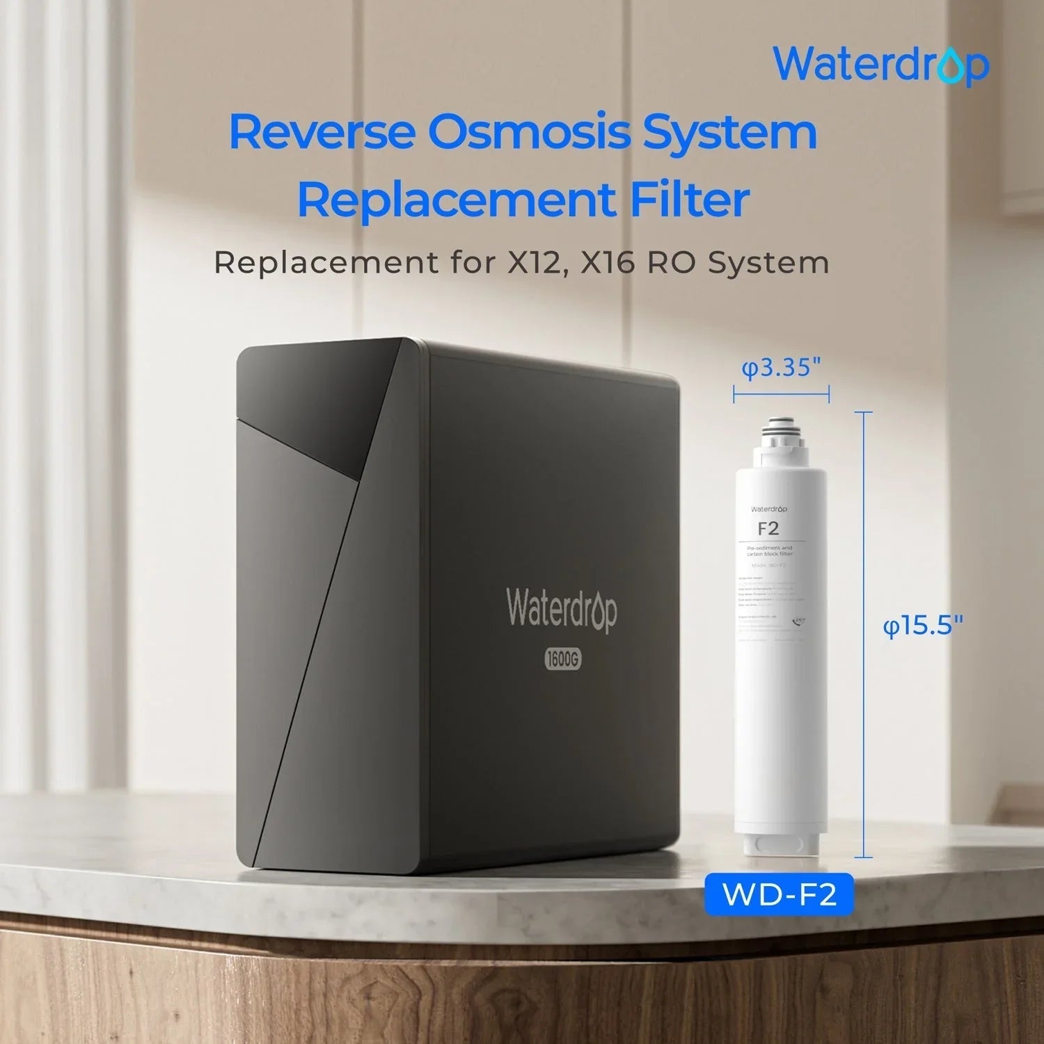 F2 Filter for Waterdrop X Series Reverse Osmosis System (SC)