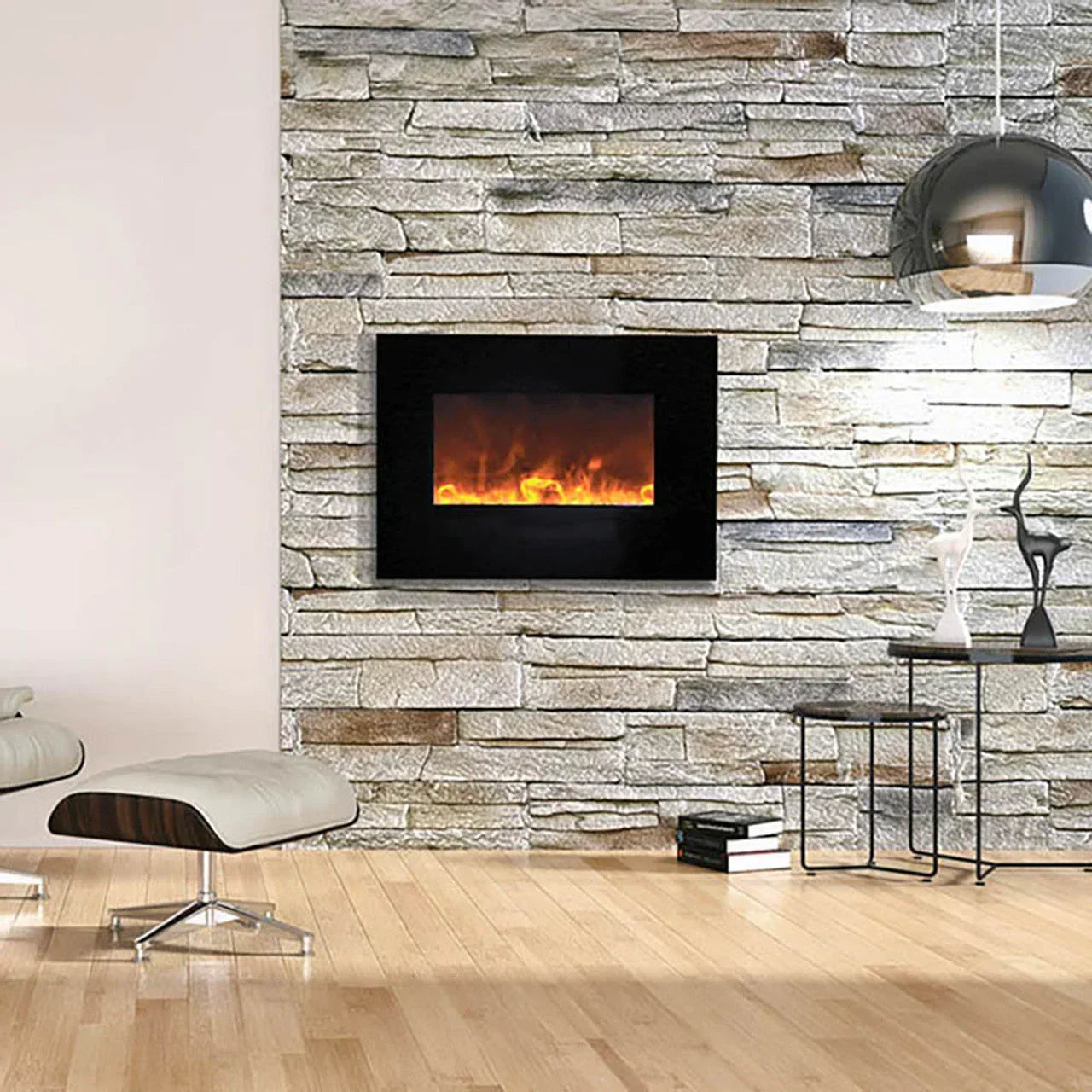 Amantii WM-FM Series Built-in or Wall Mount 34 Inch Electric Fireplace