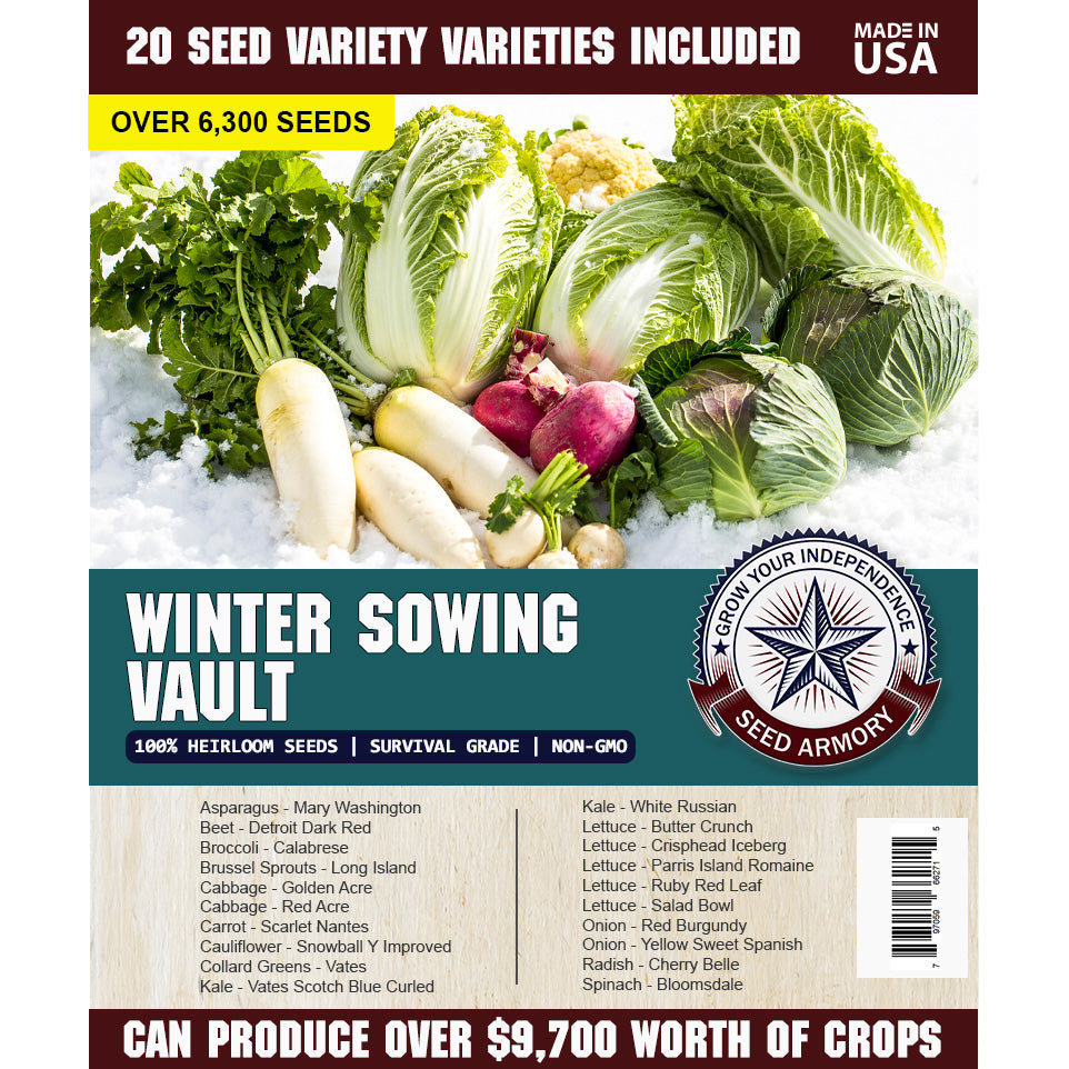 Winter Sowing Vault - 20 Non-GMO Heirloom Seed Varieties (SC)