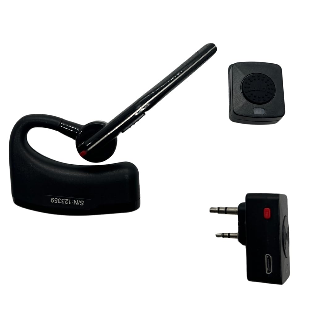 RUYAGE Bluetooth Walkie Talkie Adapter | Wireless PTT Radio Headset