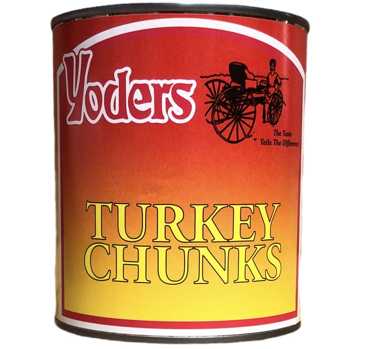 Case (12 Cans) of Yoder's fresh REAL Canned Turkey Chunks (SC)