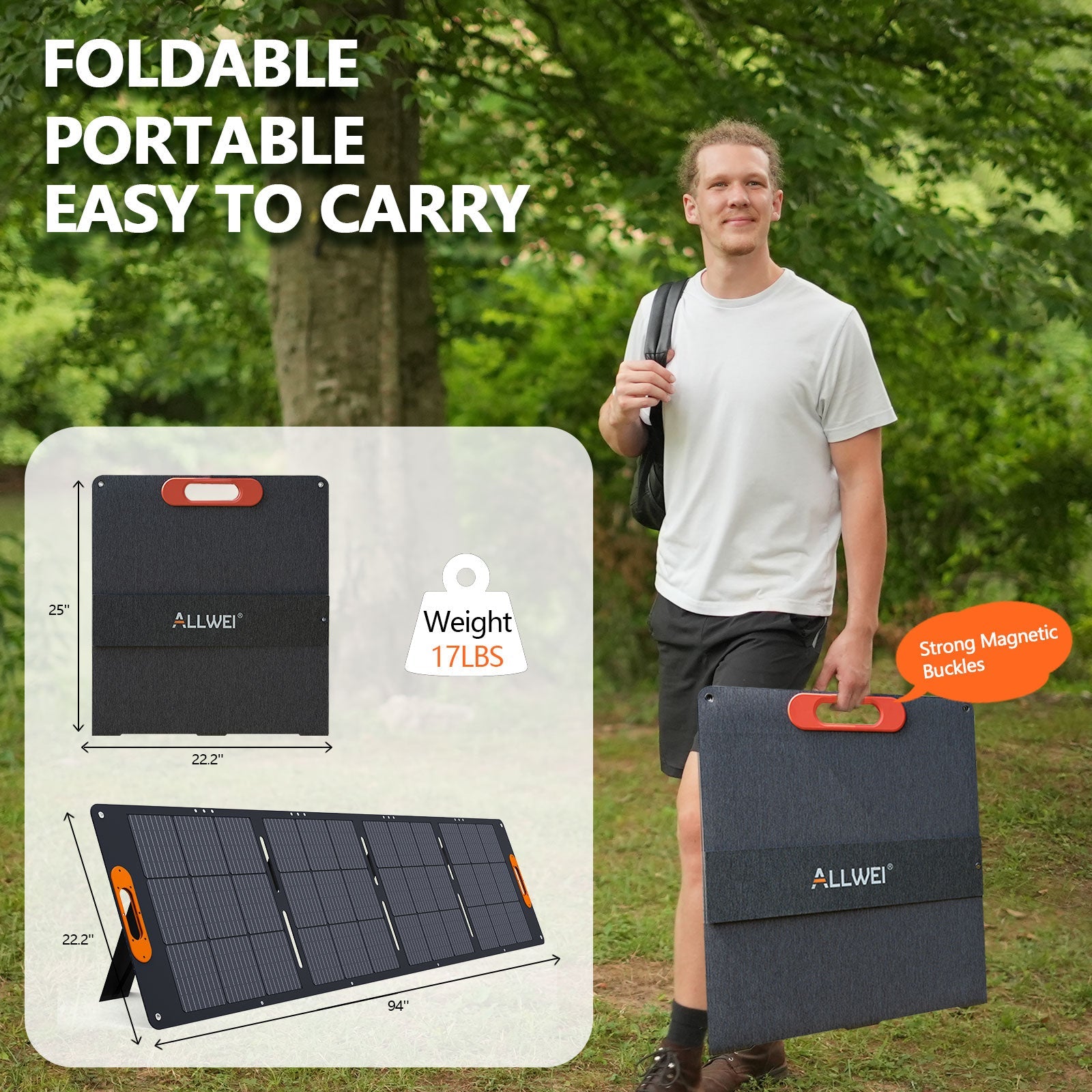ALLWEI XY-200 200W Solar Panel for PPS1200 PPS2400 (SC)
