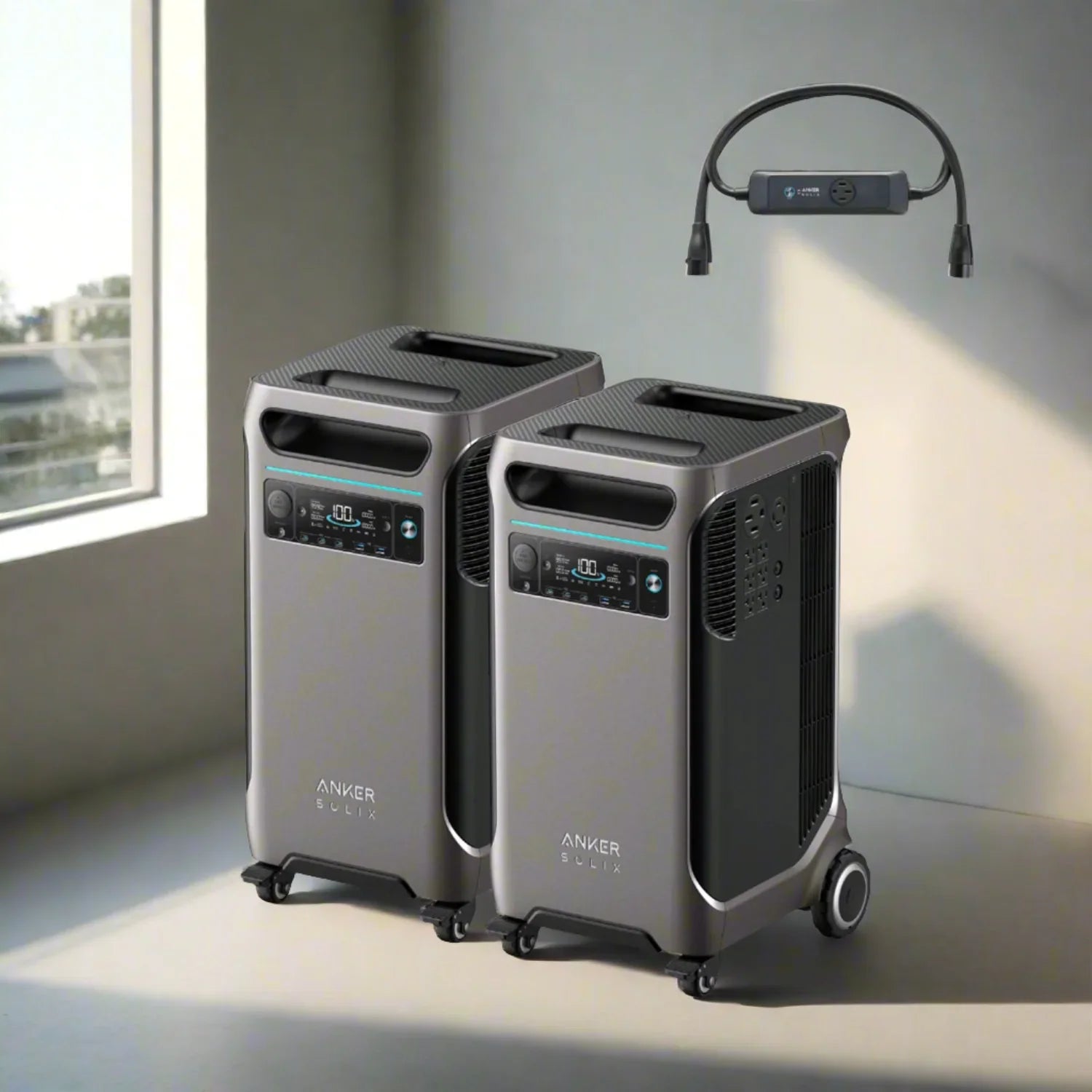 Anker SOLIX F3800 x 2 + Double Power Hub (With a Free Anker SOLIX F3800 Protective Cover Bag)