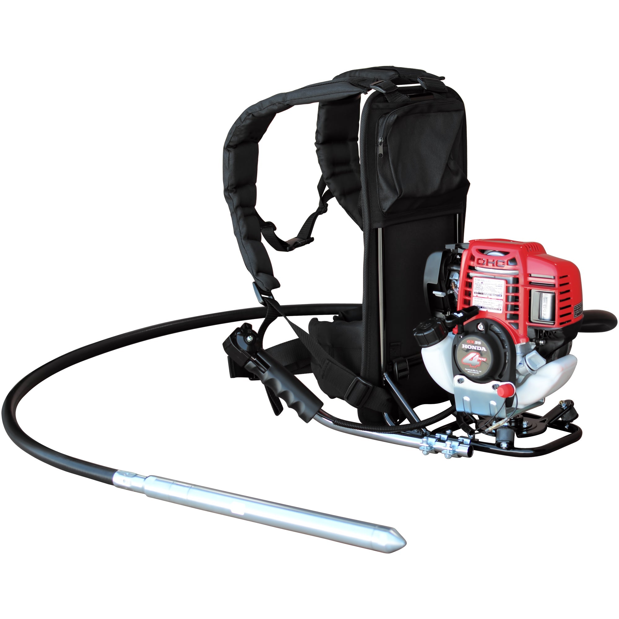 2HP Honda Concrete Vibrator with Flex Shaft Cable Whip Backpack (SC)