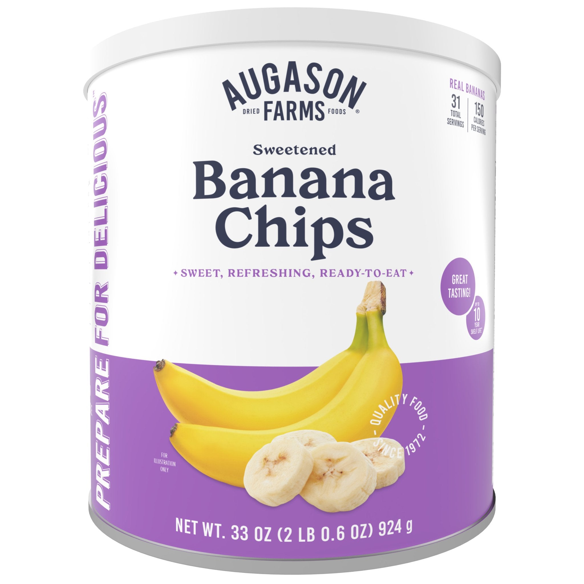 Sweetened Banana Chips Can, 31 Servings (SC)