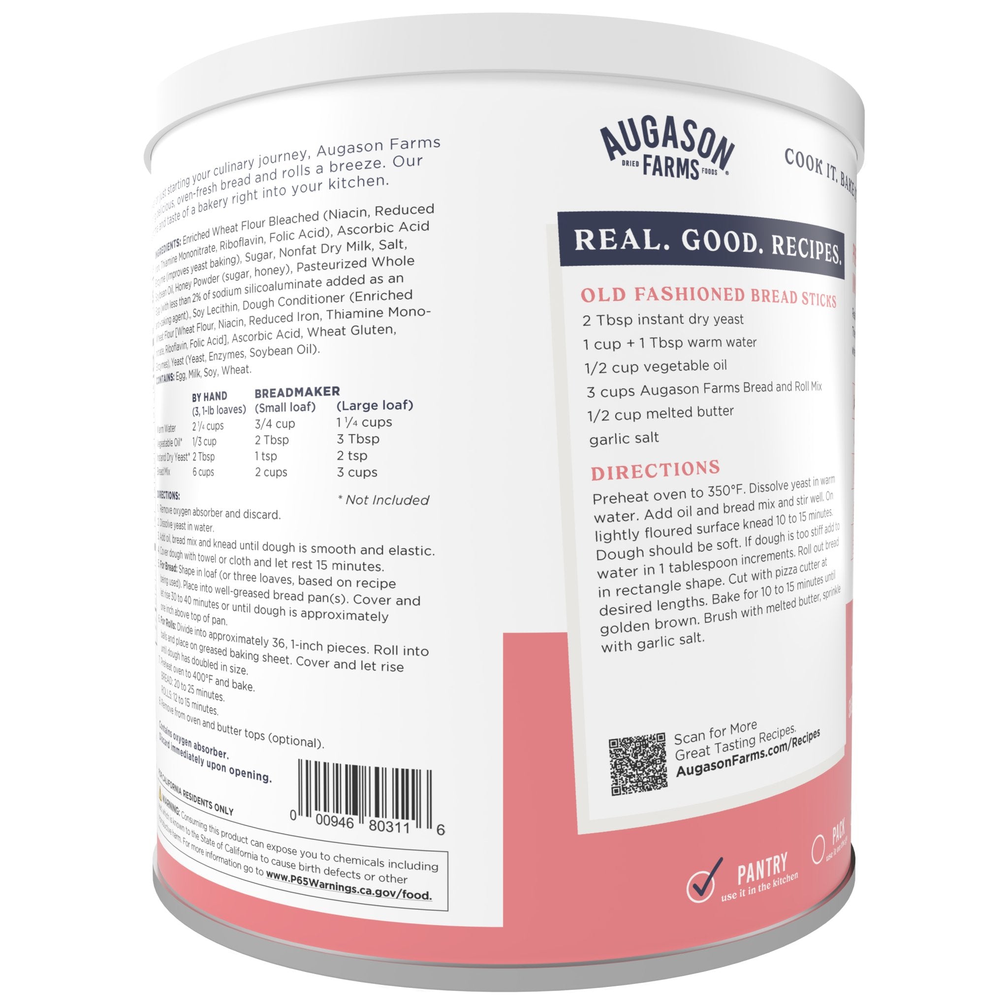 Bread and Roll Mix Can, 48 Servings (SC)