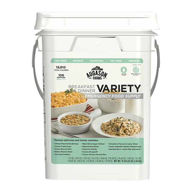 Breakfast and Dinner Variety Pail, 106 Servings (SC)