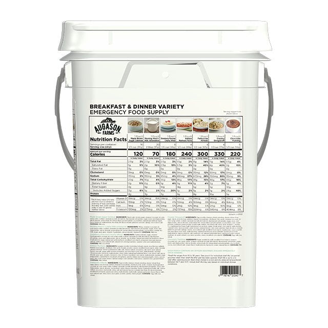 Breakfast and Dinner Variety Pail, 106 Servings (SC)