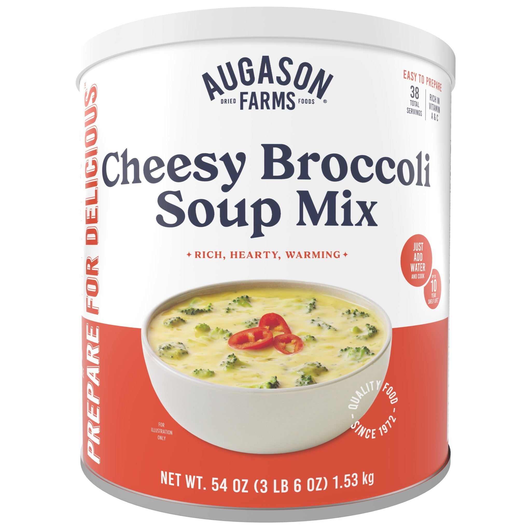 Cheesy Broccoli Soup Mix Can, 38 Servings (SC)