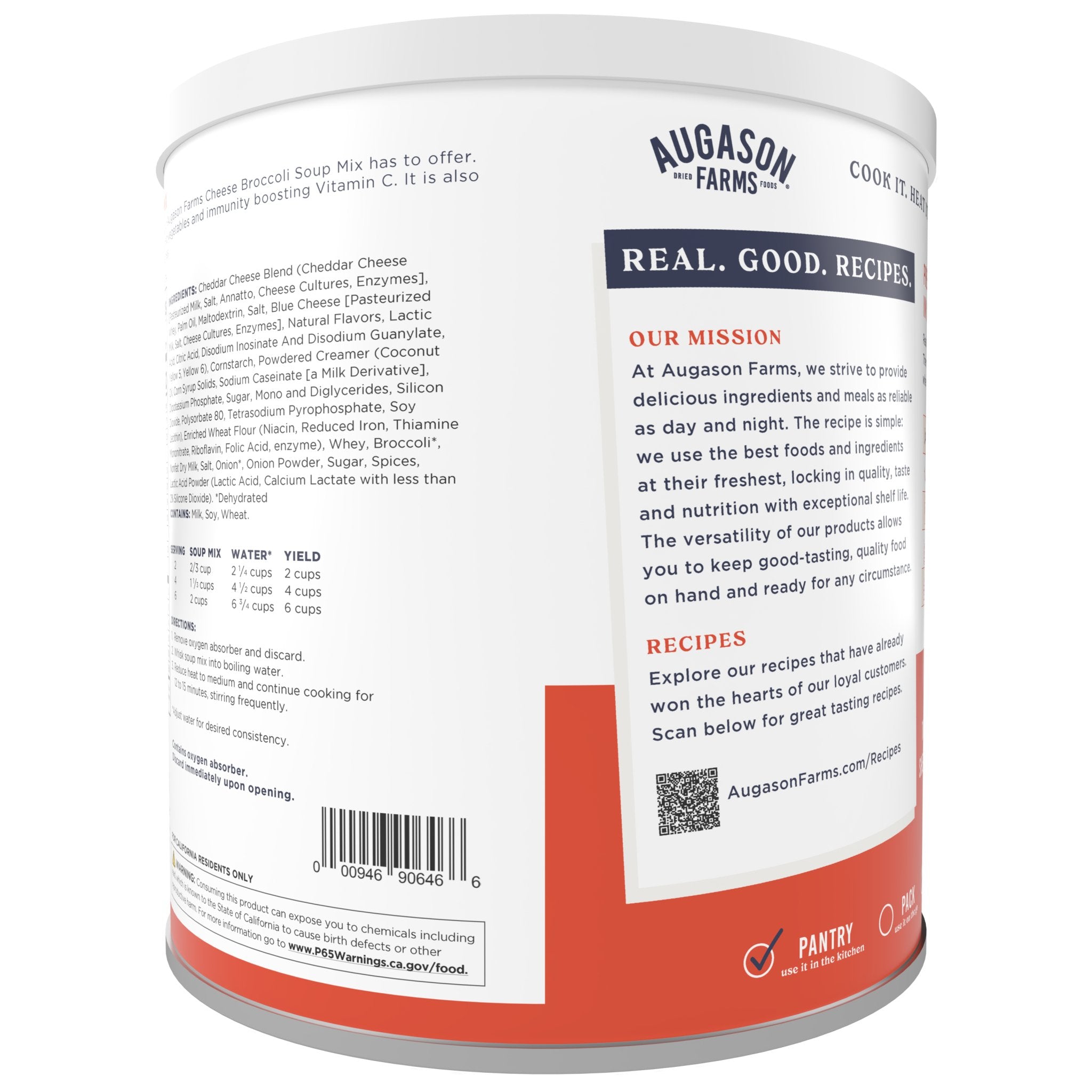 Cheesy Broccoli Soup Mix Can, 38 Servings (SC)