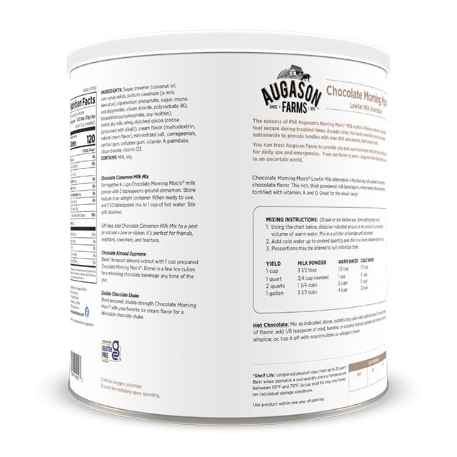 Chocolate Morning Moo's Milk Alternative Can, 67 Servings (SC)