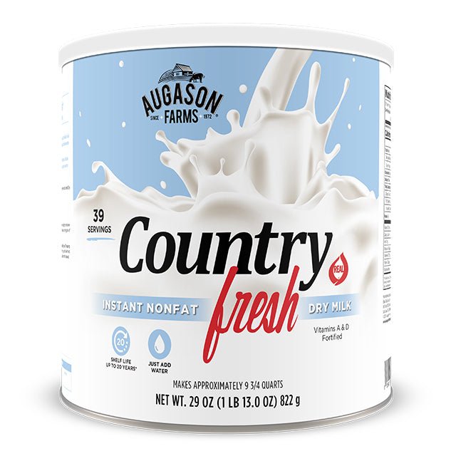 Country Fresh Instant Nonfat Dry Milk Can, 39 Servings (SC)