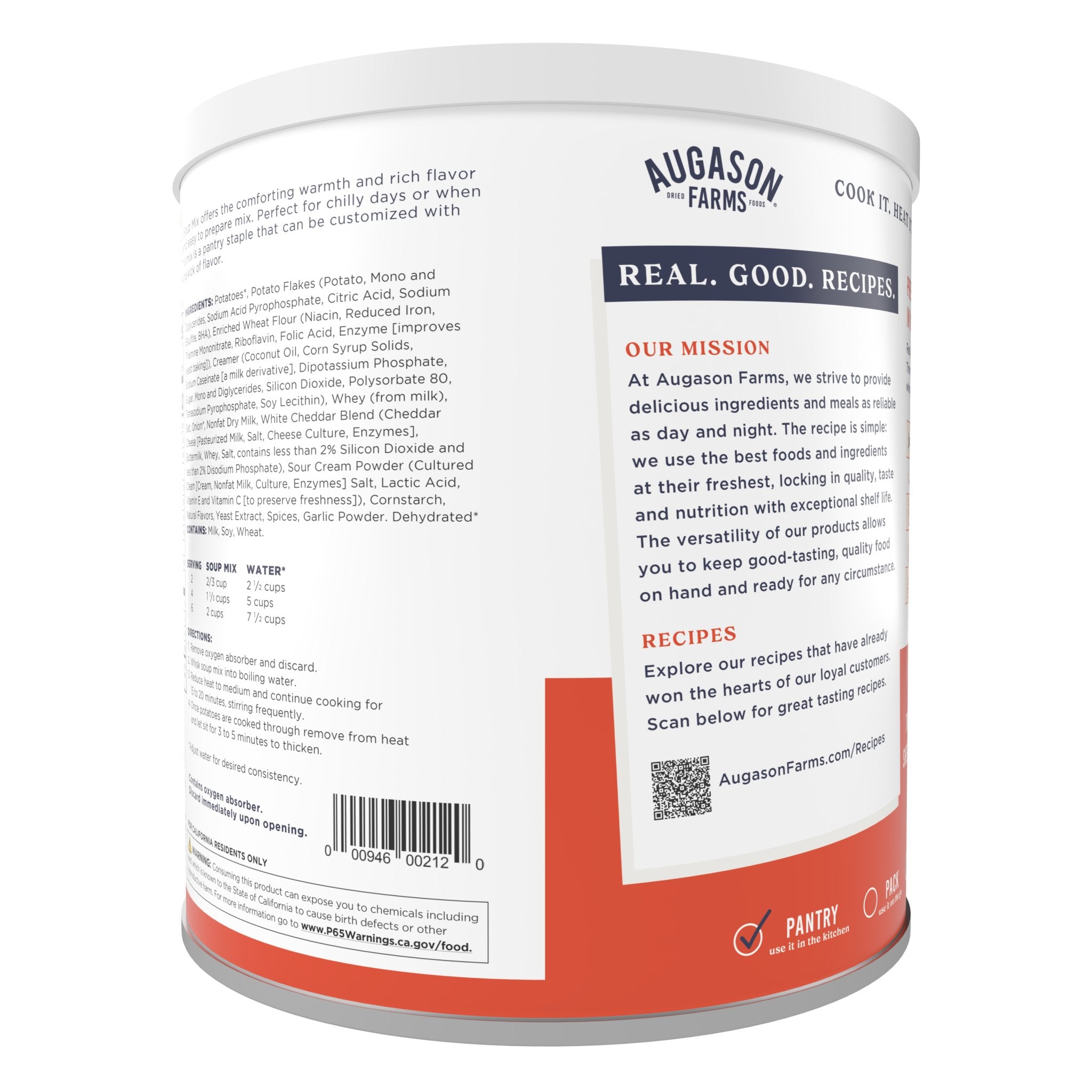 Creamy Potato Soup Mix Can, 36 Servings (SC)