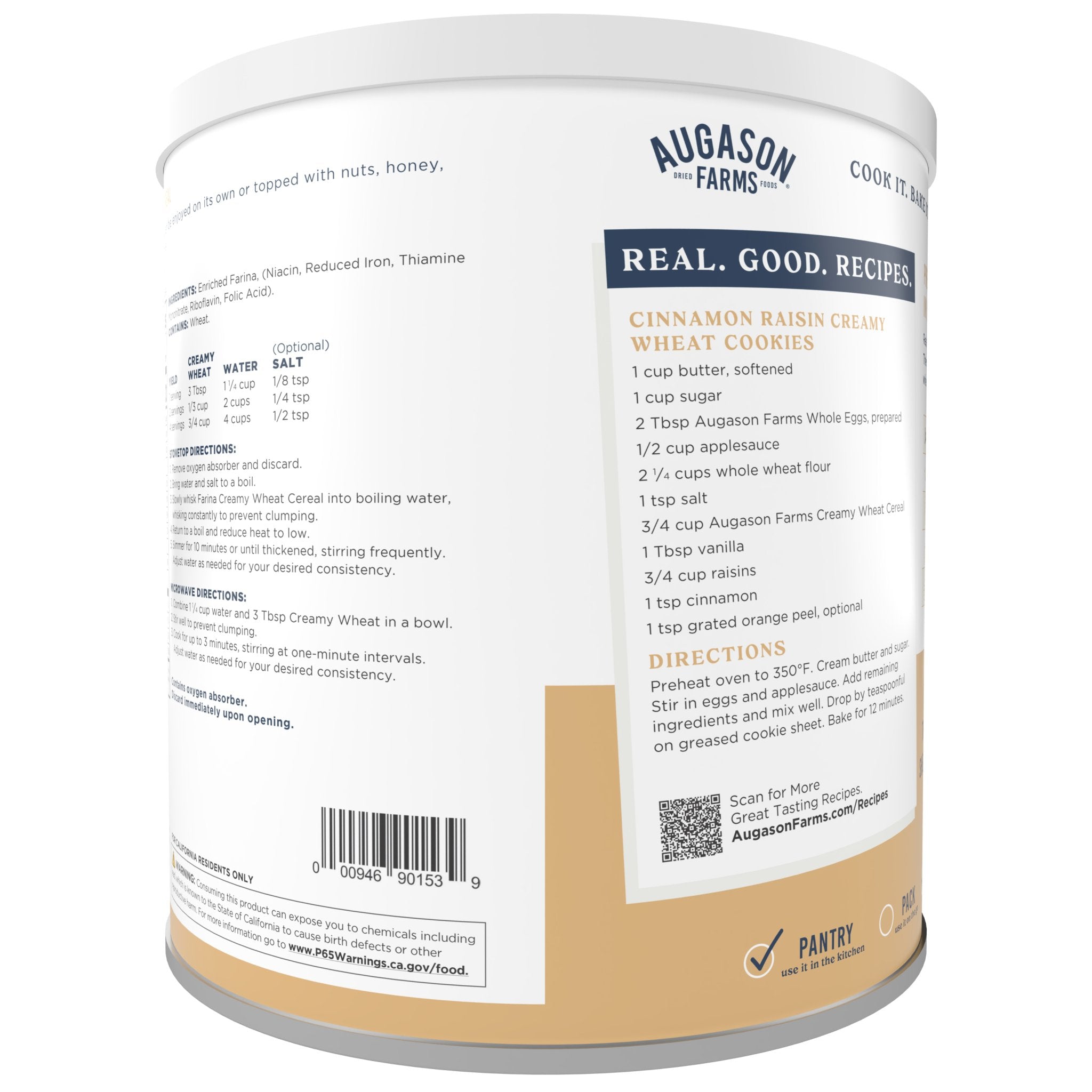 Creamy Wheat Cereal Can, 55 Servings (SC)