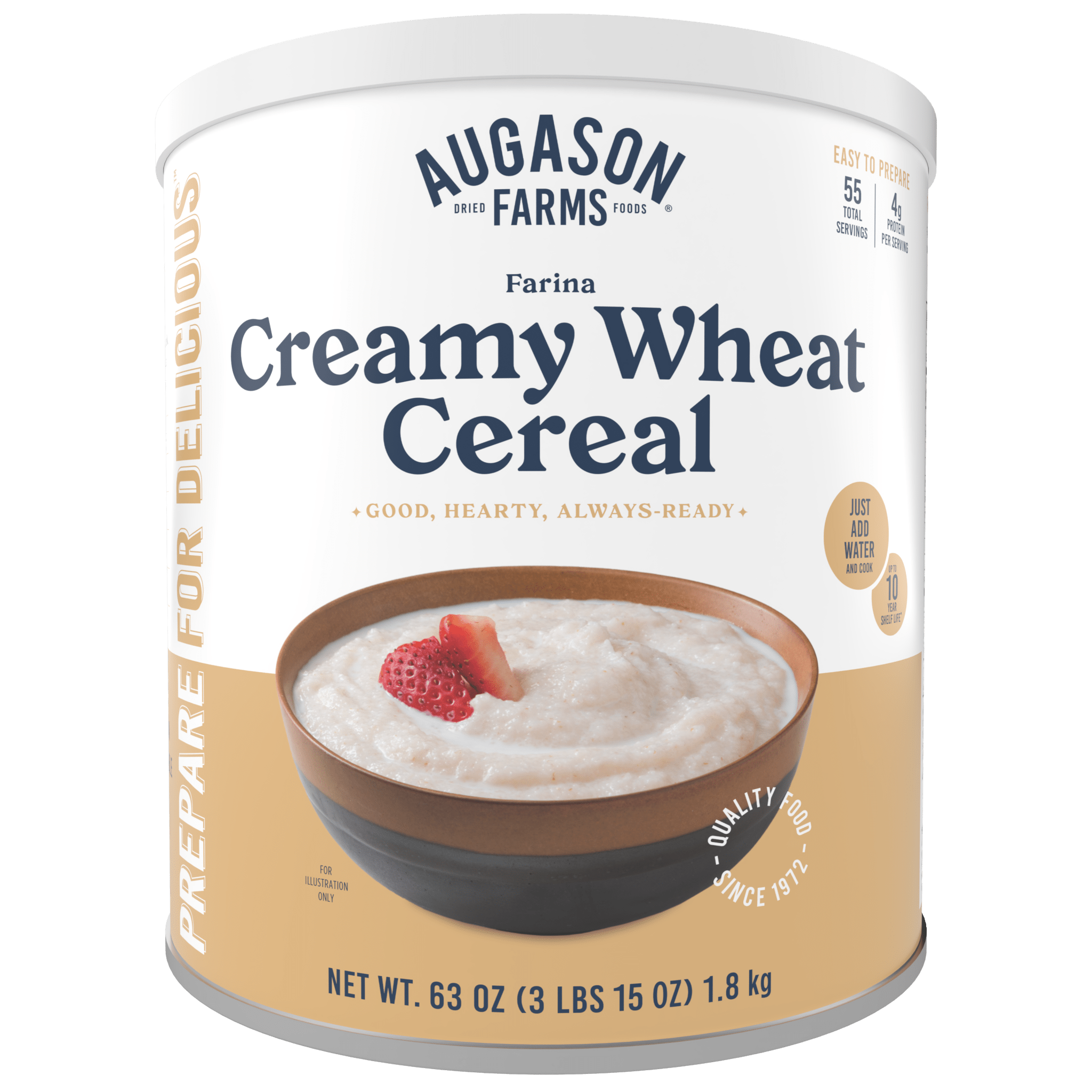Creamy Wheat Cereal Can, 55 Servings