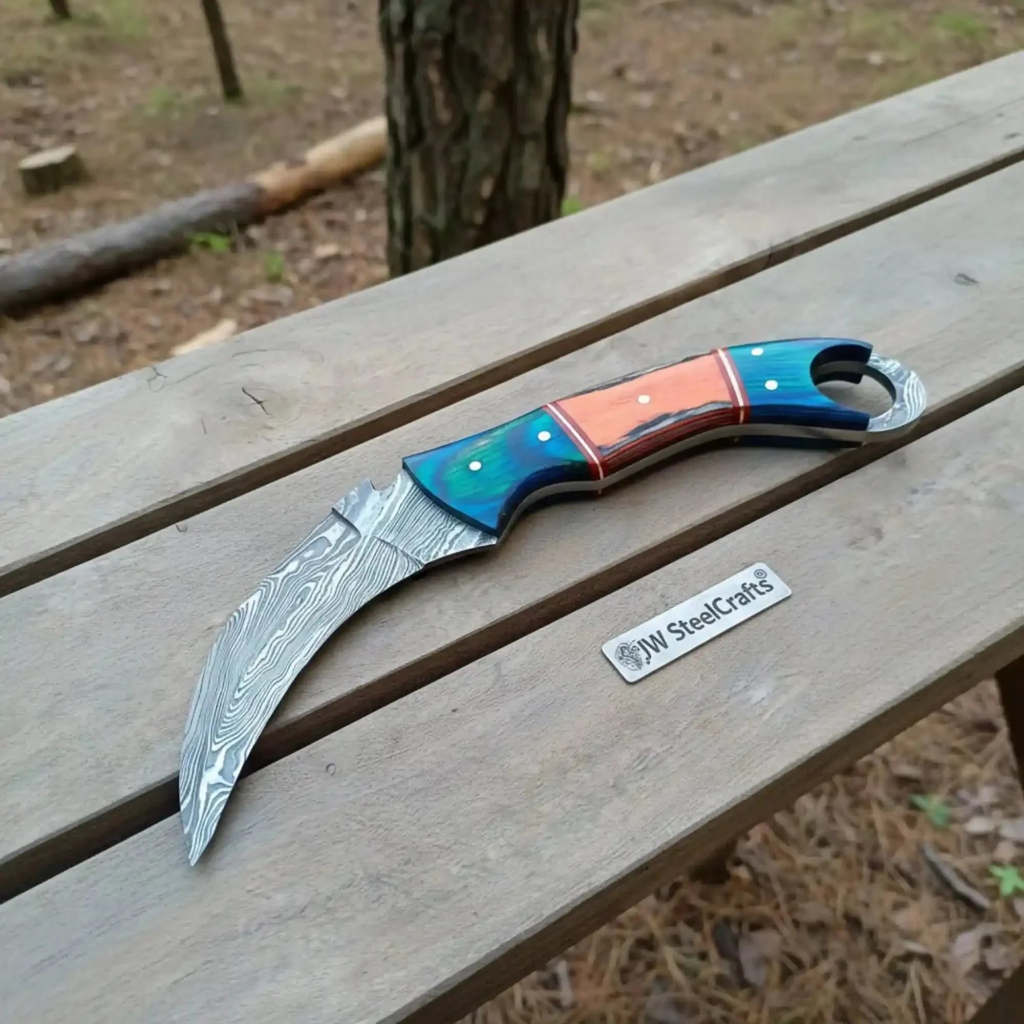 Custom made Hand forged Karambit Knife