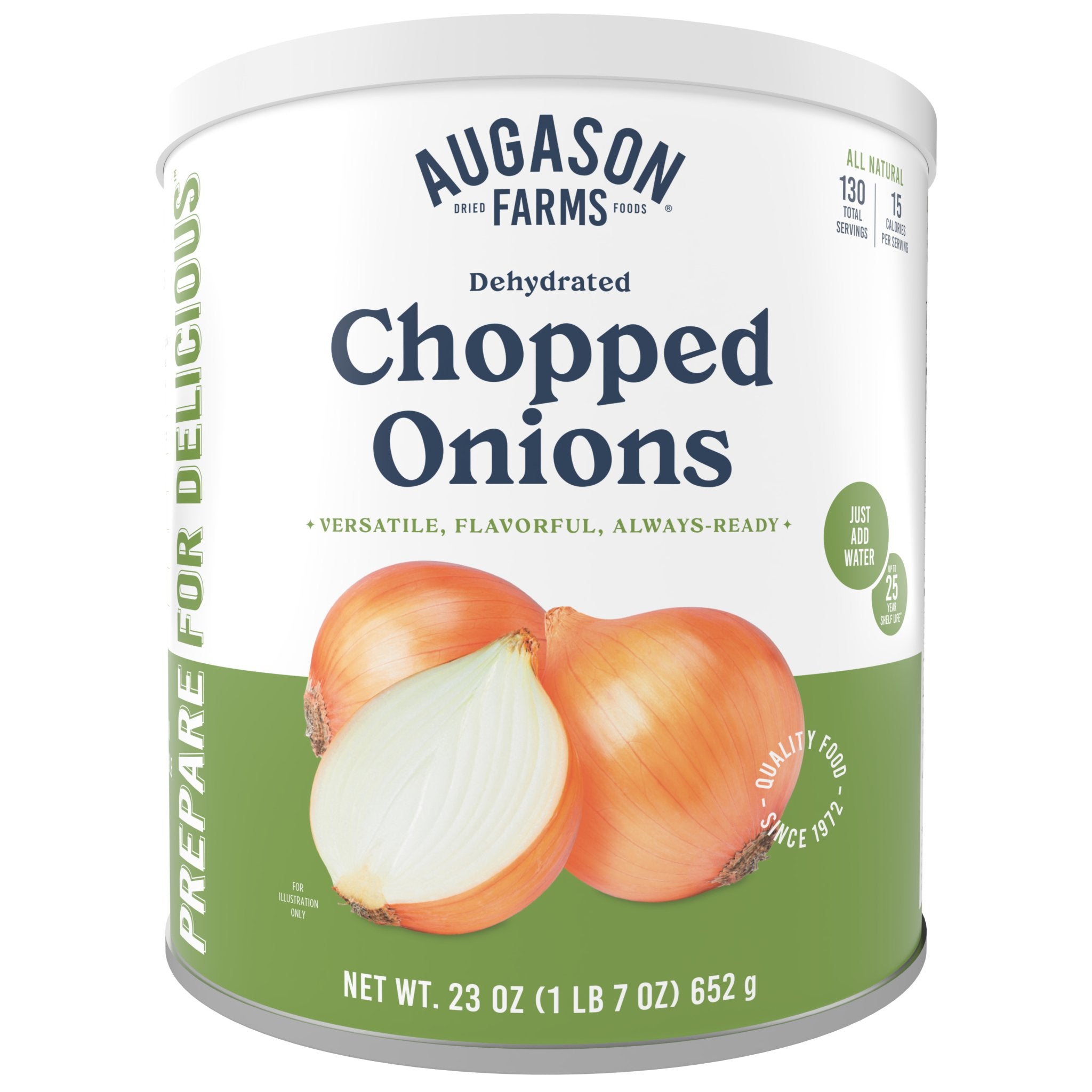 Dehydrated Chopped Onions Can, 130 Servings (SC)