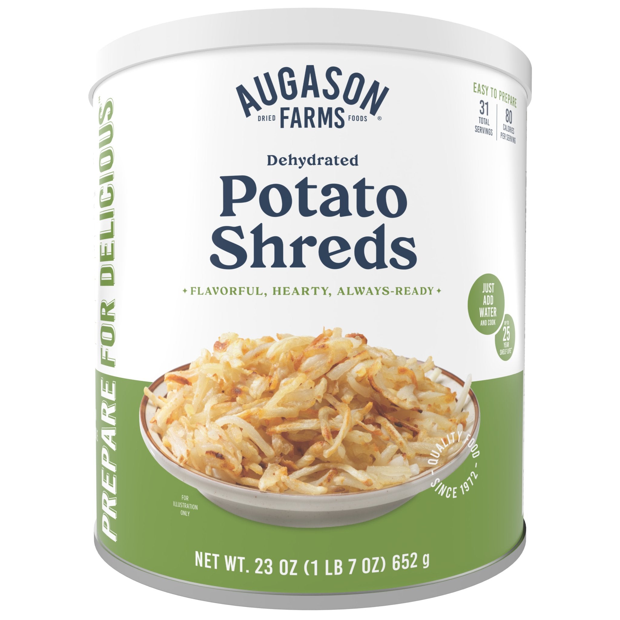 Dehydrated Potato Shreds Can, 31 Servings (SC)