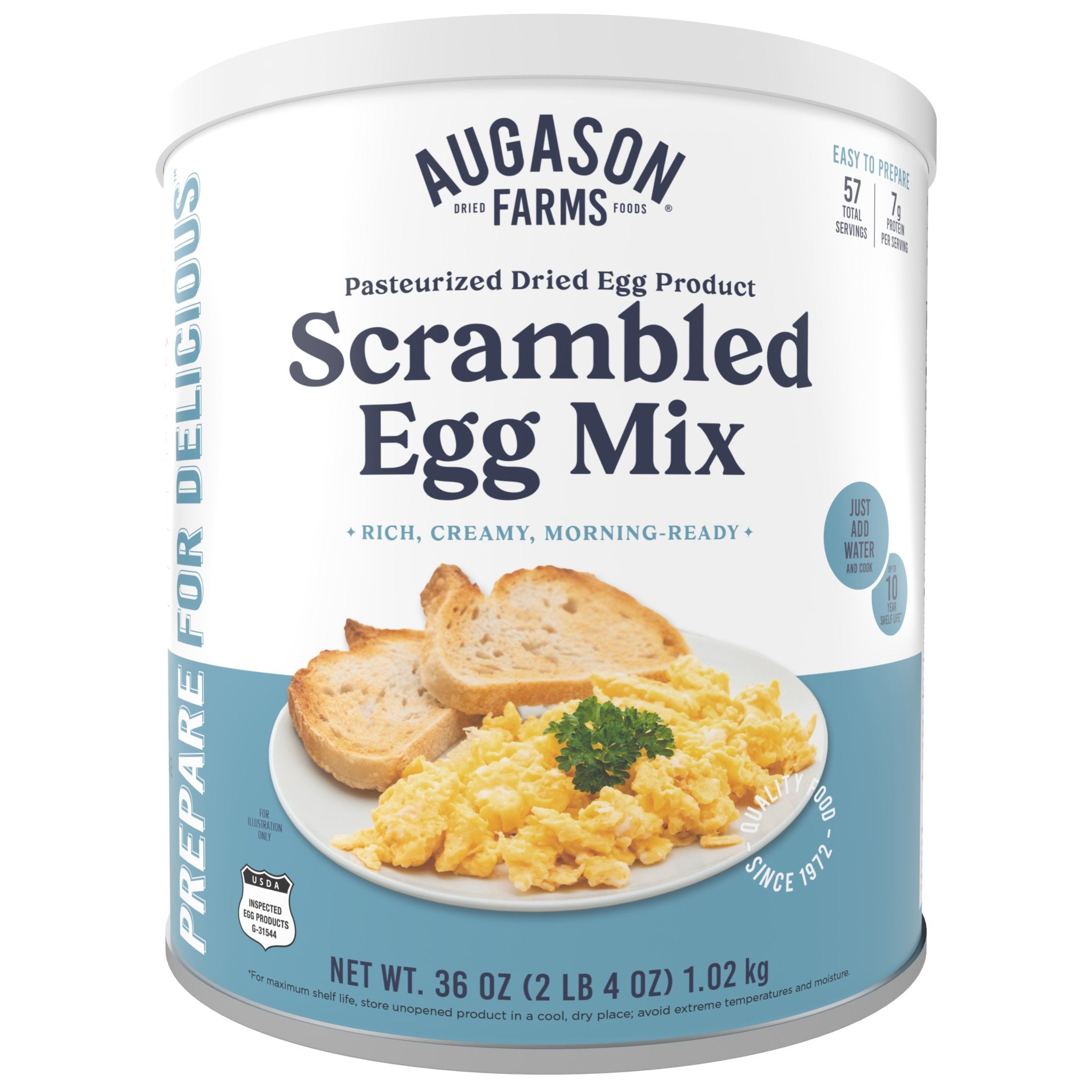 Pasteurized Scrambled Egg Mix Can, 57 Servings (SC)