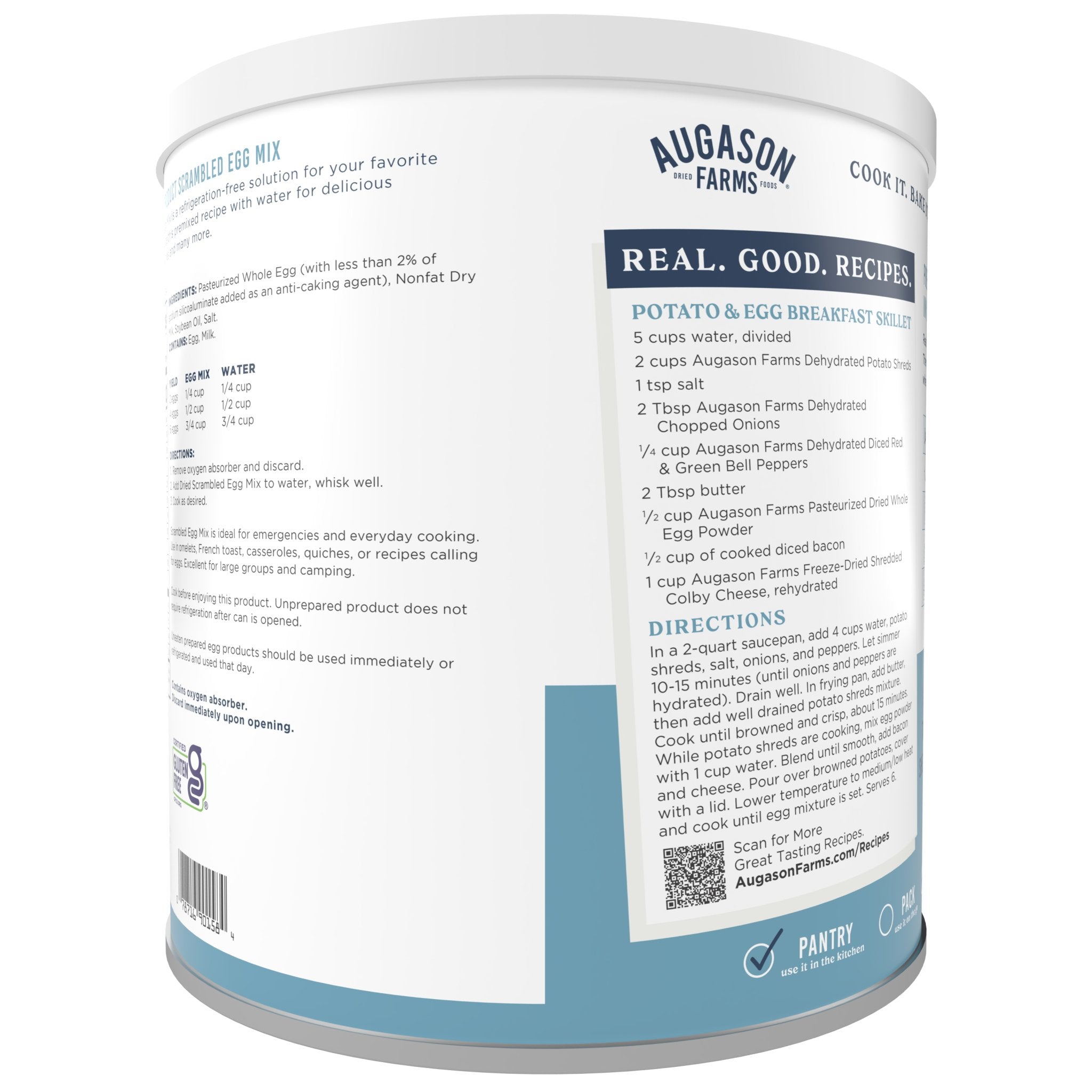 Pasteurized Scrambled Egg Mix Can, 57 Servings (SC)
